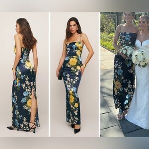 Reformation Frankie Silk Dress